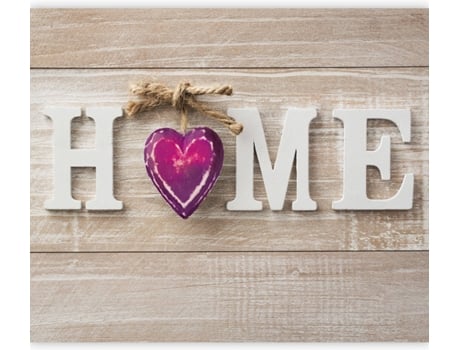 Papel de Pared ARTGEIST Home Heart Violet (245x175 cm)