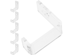 Soporte de pared para discos de vinilo, acrílico, sencillo y práctico, 12 piezas, ideal para el hogar y la oficina, GOKOCO