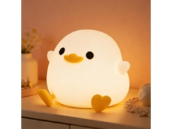 Luz nocturna para bebés, luz con forma de pato, intensidad ajustable, temporizador, pantalla táctil recargable SIURN