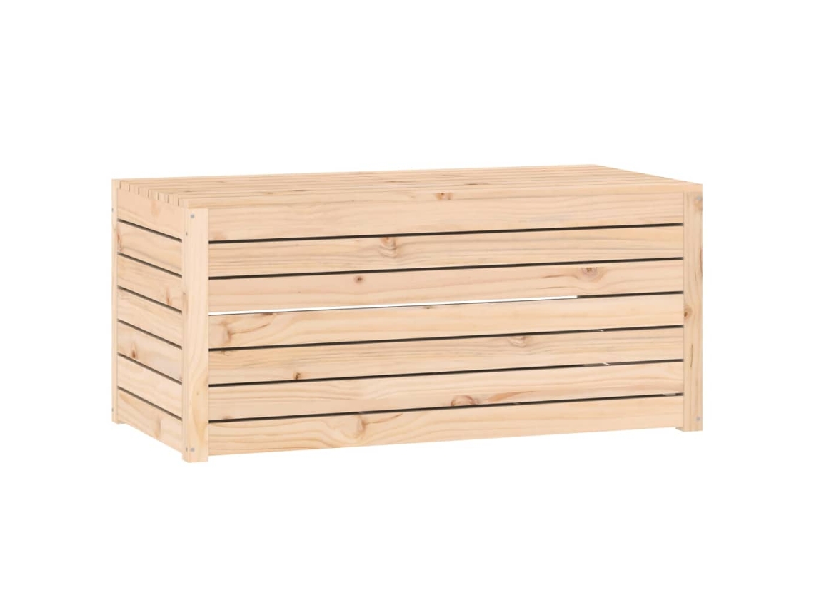 Maison Exclusive - Baúl De Jardín Madera Maciza De Pino 101x50,5x46,5 Cm