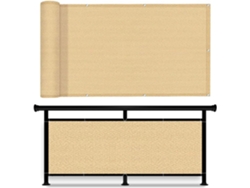 145 X 350 Cm, Pantalla Privacidad, Guojun, Hdpe 220 G/m², Transpirable, Para Balcón