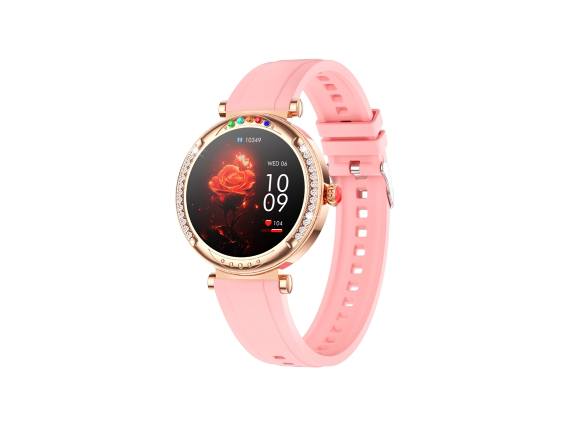 Reloj Inteligente Cf33 1 27 Pulgadas Ip67 Resistente Al Agua Más De 100 Modos Deportivos Rosa YEMAESRE