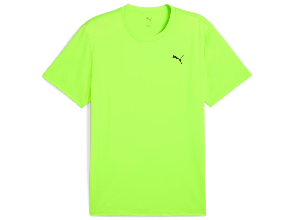 Camiseta Puma Ess Solid Cat Fluo Green XL para hombre: estilo y comodidad