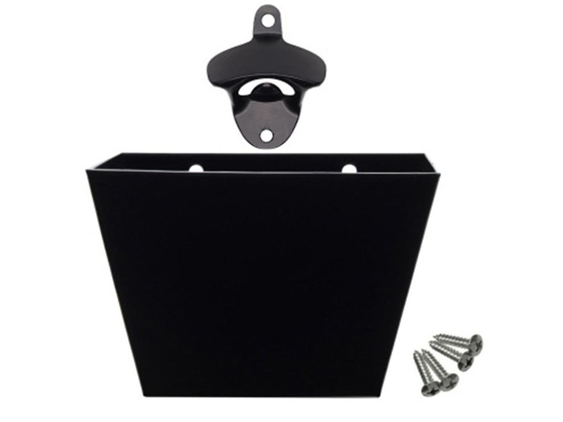 Abrelatas De Pared Con Soporte De Acero Para Tapas, Con Capacidad Para Hasta 75 Tapas, Incluye 4 Tornillos De Acero Inoxidable.