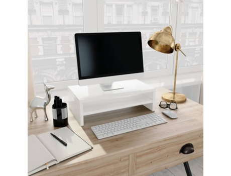 Soporte para Monitores (42 x 24 x 13 - Contrachapada - Blanco)