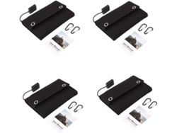 4 Paneles Solares Usb Plegables De 12 W, Cargador Portátil Impermeable Para Exteriores, Batería Móvil