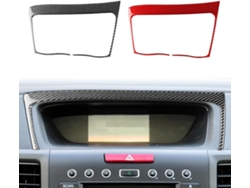 Adhesivo Decorativo Para Panel De Navegación Interior Con Textura Fibra Carbono Crv 2012-2016 (negro, Volante