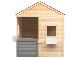 Casa De Juegos VIDAXL Gris Madera