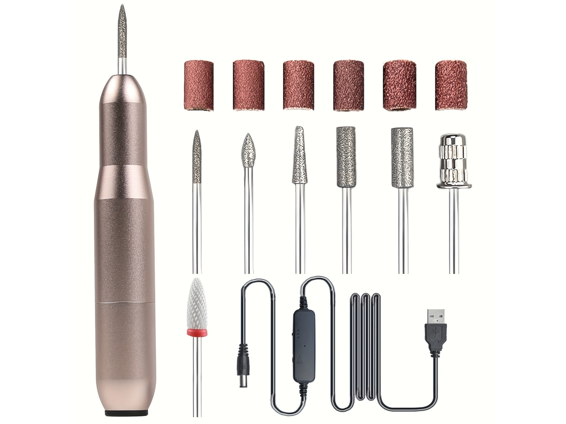 Set Profesional De Taladro Eléctrico Para Uñas, Kit De Cuidado De Uñas, Para Uso Doméstico O En Salón De Belleza.