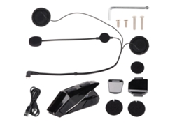 Auricular Bluetooth 5.0 Para Capacete De Motocicleta Ultradelgado Impermeável Redução De Ruído Sem Fio Hands Free