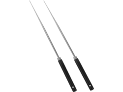 Palillos Reutilizables De Acero Inoxidable Negro, Diseño Ergonómico Japonés Para Uso