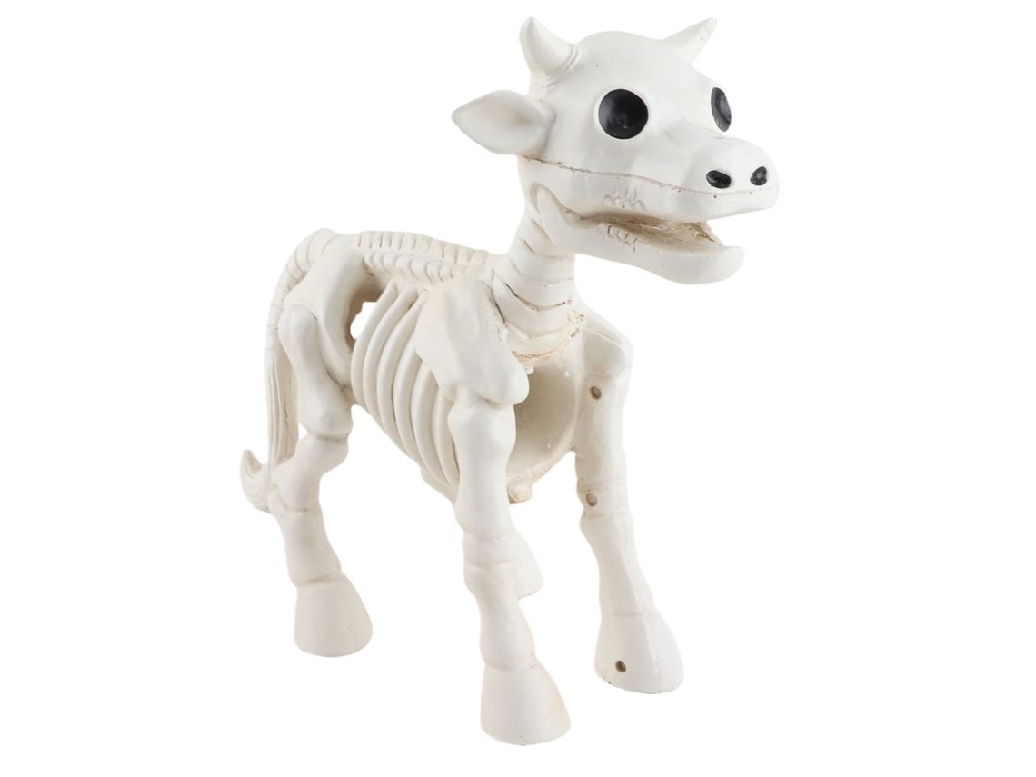 Esqueleto De Vaca Decorativo Para Halloween, Resina Impermeable, Para Jardín Exterior.
