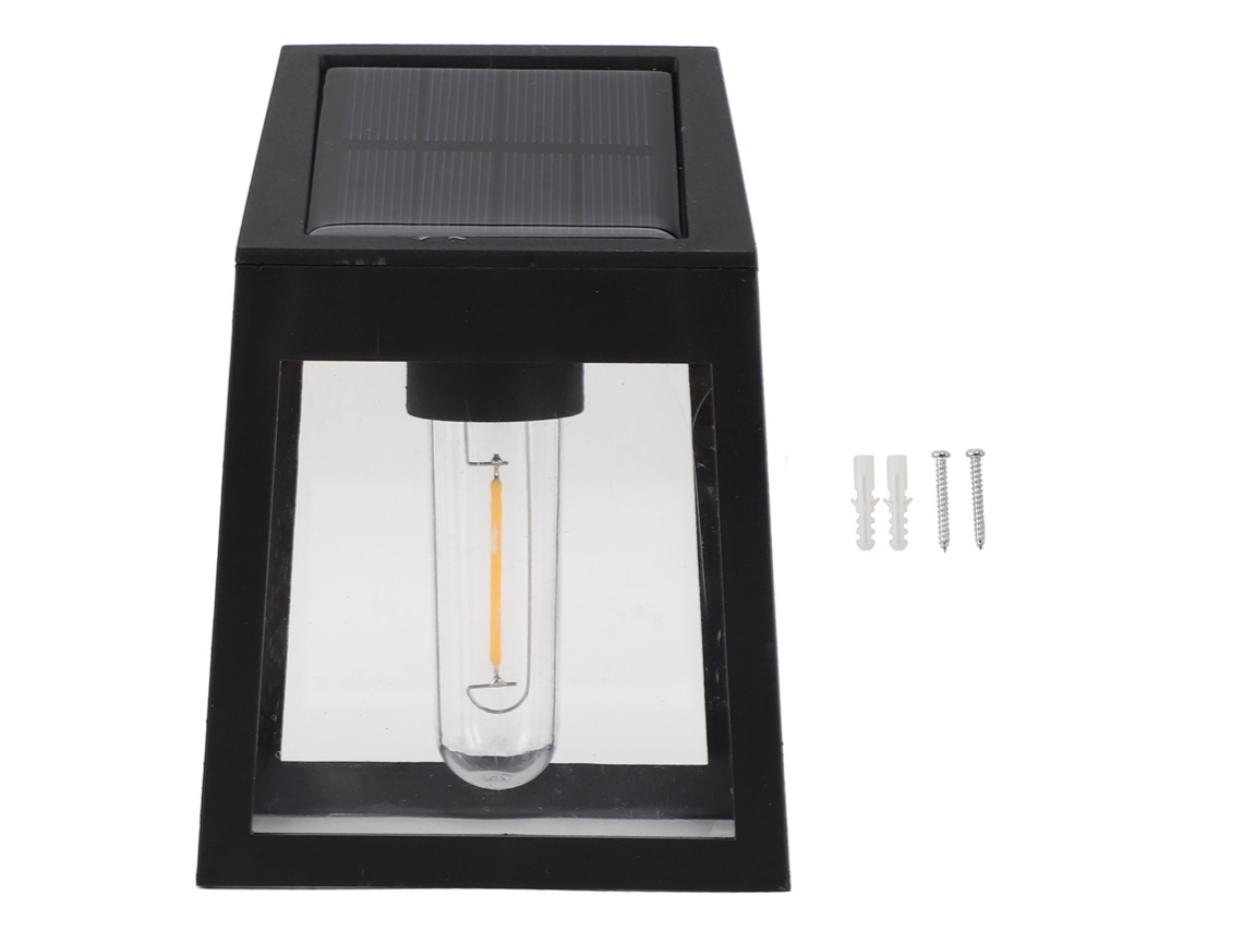 Rebe-luz Solar Exterior De Pared Decorativa Con Inducción Automática Led Impermeable Para Jardín Y Camino