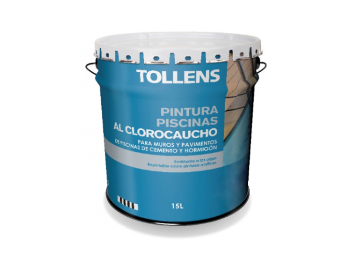 Pintura Clorocaucho Piscinas Tollens 15 Lt (Blanco Cristal 761)