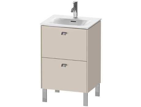 Mueble de lavabo DURAVIT Brioso vertical 52,0 x 41,9 cm 2 cajones incl. recorte de sifón y delantal para lavabo Viu 234453