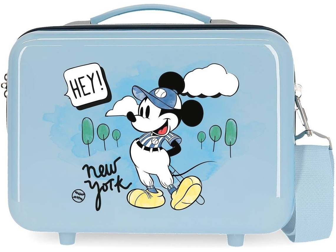 Neceser Abs Disney Mickey & Minnie Let´s Travel Azul Claro (21x29x15cm - 9l)