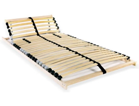 vidaXL Somier de láminas 28 láminas 7 zonas 70x200 cm