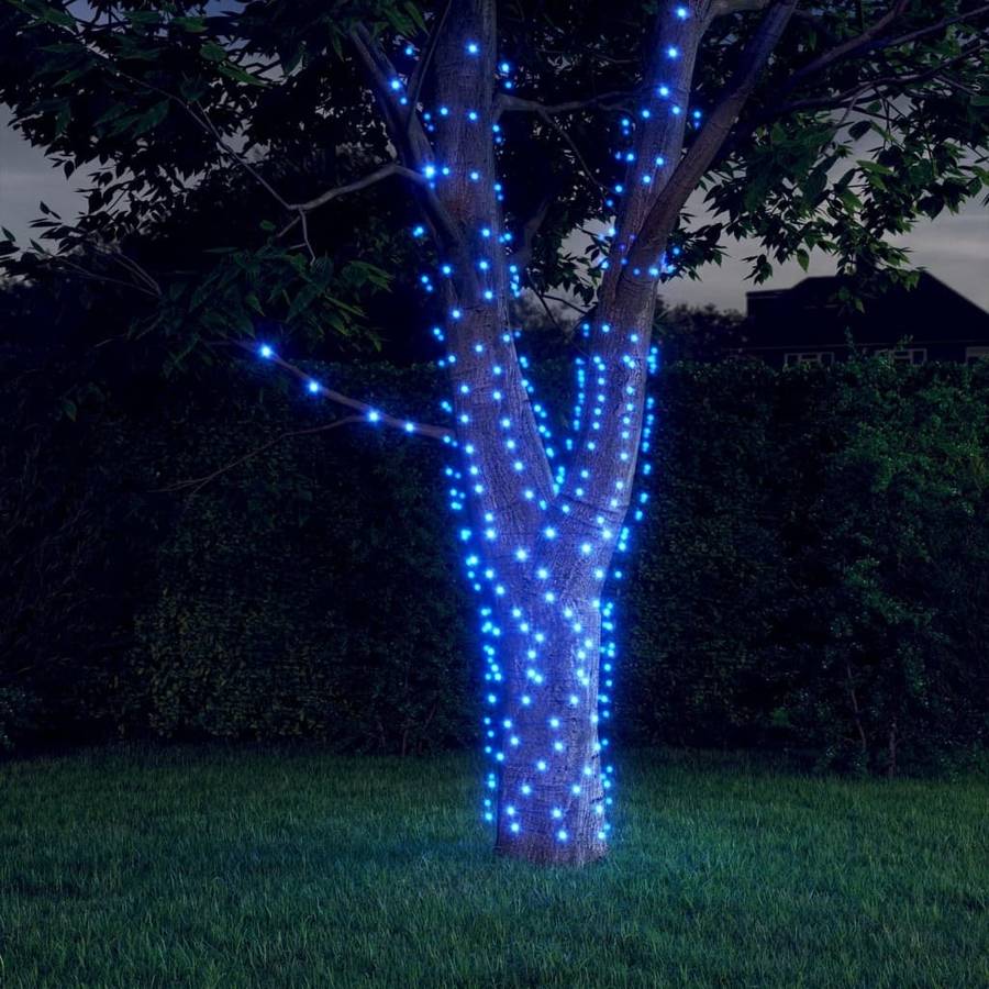 Luces de Navidad VIDAXL 5 Luces LED solares (5x200cm - Azul)