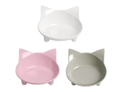 Comedero Antideslizante Para Gatos, Libre De Bpa, Con Diseño Fácil De Abrir Para Alimentar Y Dar De Beber A Tu Mascota.