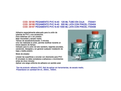 Pegamento pvc n-40 1000 ml lata con pincel it00406