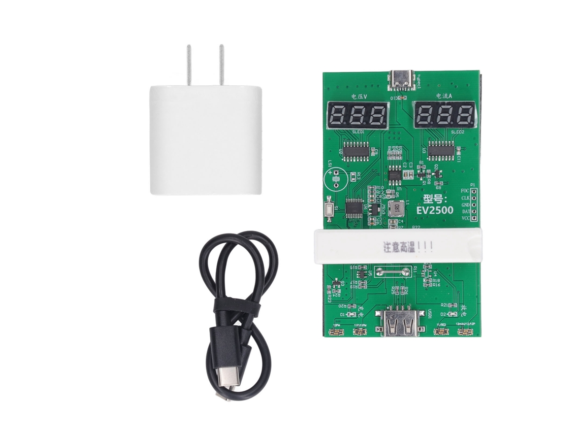 Placa de carregamento rápido com LED para baterias iOS, módulo de carregamento cíclico