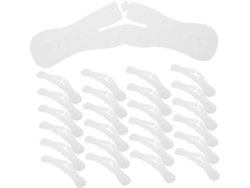 50 Hombreras Papel Blanco Seguras Versátiles Abrigos Lavandería Ropa
