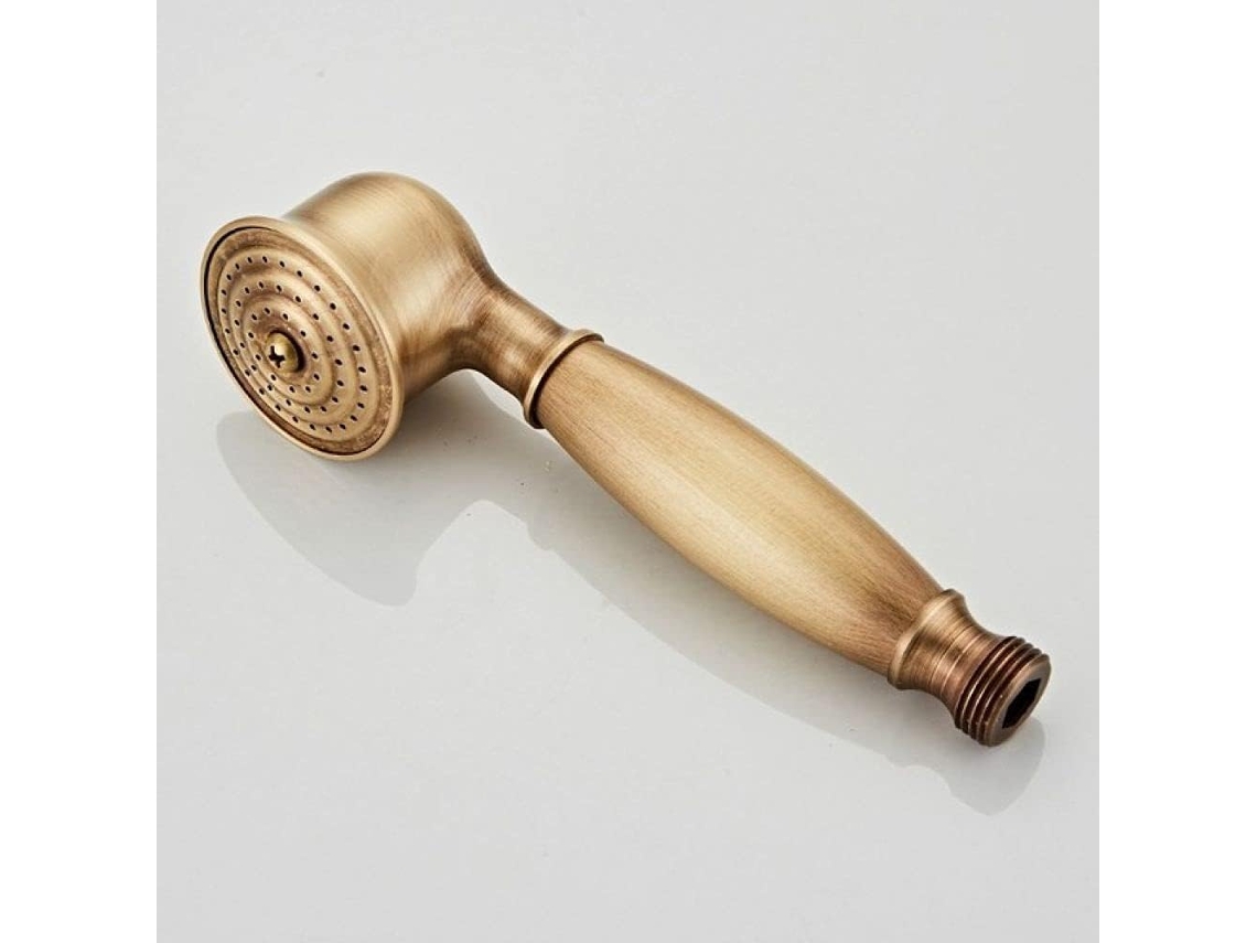 Cabezal De Ducha De Baño Estilo Teléfono, De Latón Cromado Dorado.