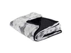 Manta BELIANI Kosi (200 x 150 x 1 - Poliéster - Gris)