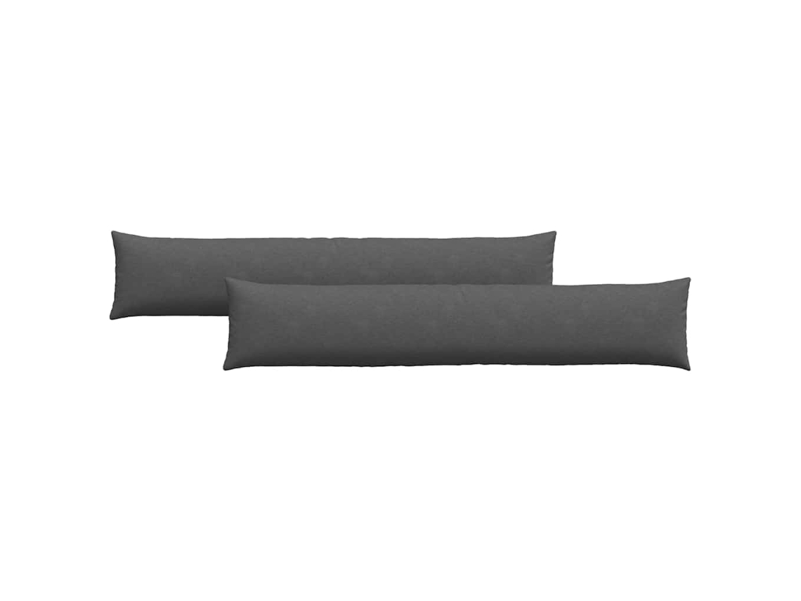 Juego de 2 cojines para sofá HARLANV1 de 200x40cm, gris oscuro.