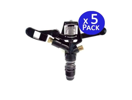 Aspersor Circular 3/4 Boquilla Laton 13 a 18 Metros Pack 5 SUINGA