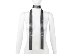 2026-bufanda Collar De Lentejuelas De Aluminio Ligero Diseño Brillante Unisex Para Decoración