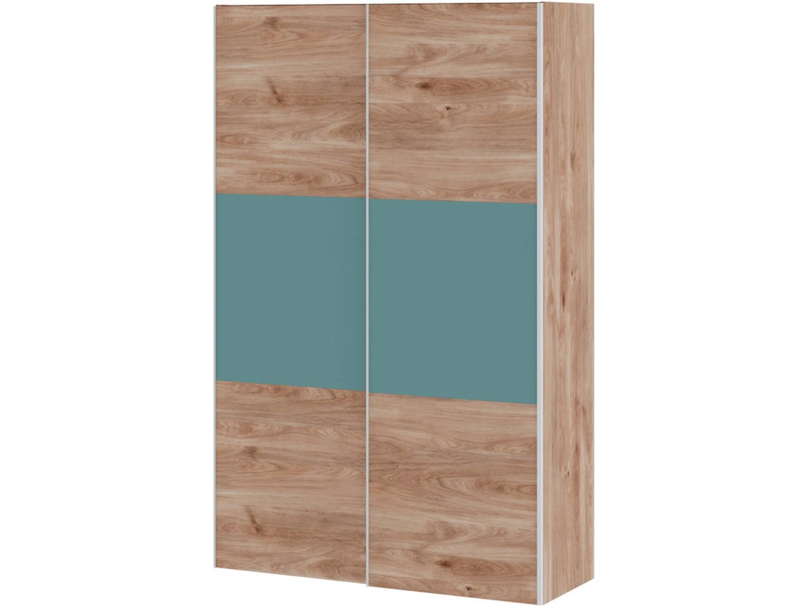Armario MUEBLAM Roble Aqua Blue Melamina (150x220x55 cm)
