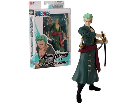 Figura BANDAI Anime Heroes One Piece Zoro (Edad Mínima: 4 Años)