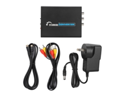 Adaptador Hdmi A Av S-video Cvbs, Convertidor Full Hd Con Carcasa Metálica Y Salida Estéreo.