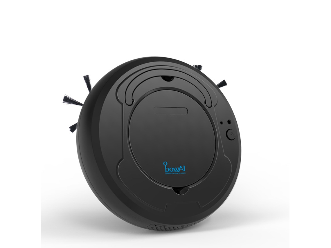 Robot aspirador con función de fregado inteligente – Recargable, color negro