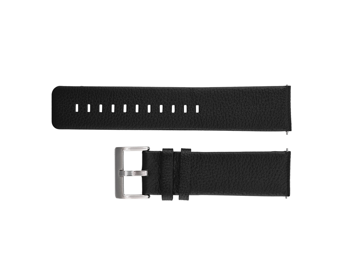 Correa de cuero genuino negra para Fitbit Blaze EOOCOO