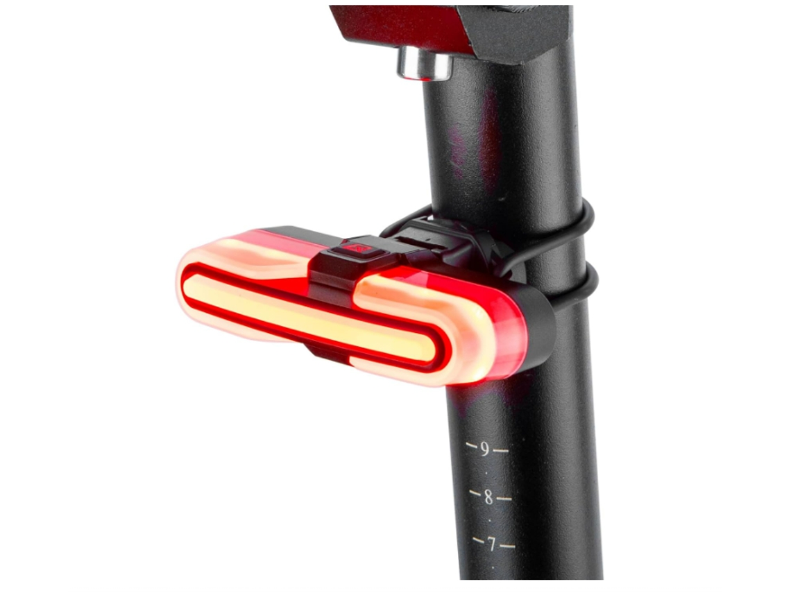 Luz Trasera Inteligente Para Bicicleta Con Sensor De Freno, Resistente Al Agua, Recargable Por Usb (negra)