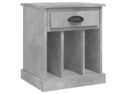 Mesita de Noche 43X36X50 Cm Gris Cemento