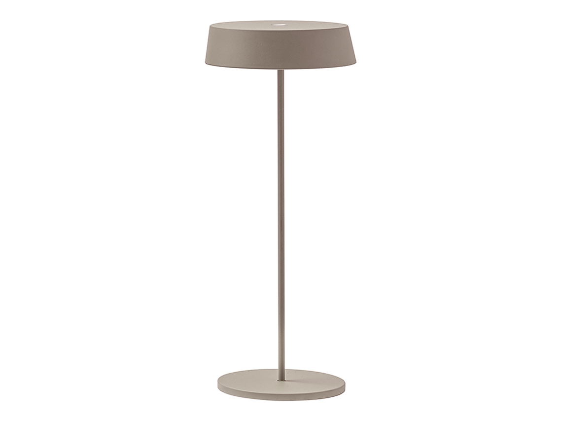 Lámpara De Mesa Portátil Inemuri, Rosa Empolvado, Led De 2,2 W, 2700 K, Ip54, Recargable Por Usb, Regulador Táctil Integrado - Rossini Illuminazione