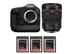 Canon Eos R1 + Rf 24-105mm F/4 L Is Usm + 3 Sandisk 64gb Extreme Pro Cfexpress Type B + Ebook “20 Consejos Para Fotos Que Impactan”