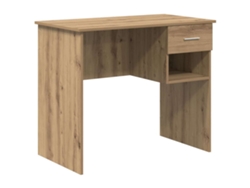 Mesa de roble artesanal con MAISON EXCLUSIVE en madera procesada (90x49x75 cm)