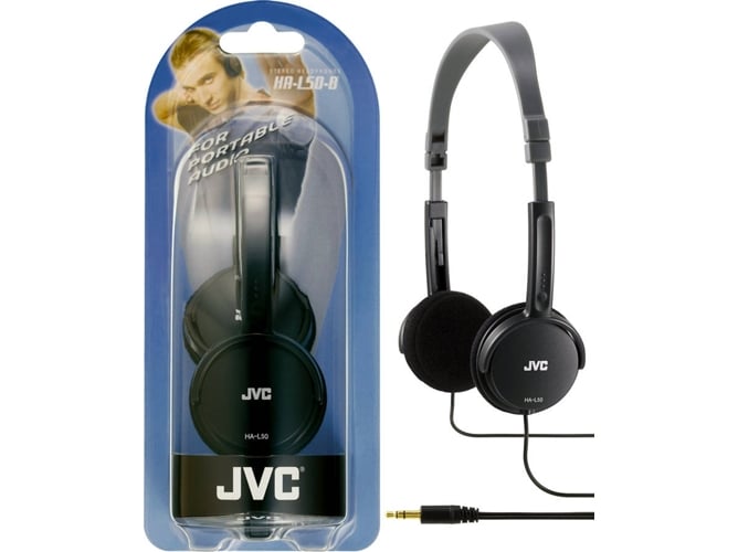Auriculares con Cable JVC Ha-L50-B (On Ear - Negro)