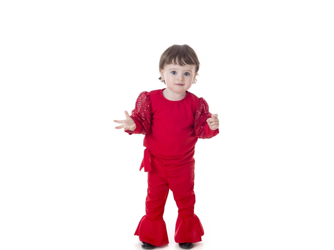 Disfraz de Niño CREACIONES LLOPIS raffaella carrà rojo (Tam.: 1 ano)