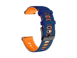 Pulsera De Relógio De Silicona Bicolor De 20 Mm Para Watch Gt 3 42 Mm Lalamoli Azul Laranja