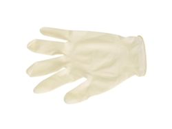 Guantes desechables latex talla 7 m  caja 100 unidades