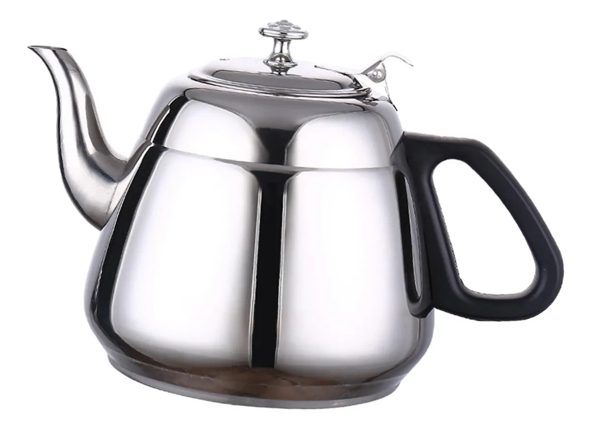 Tetera de acero inoxidable, tetera moderna con colador, 2.0 Lvayotoy
