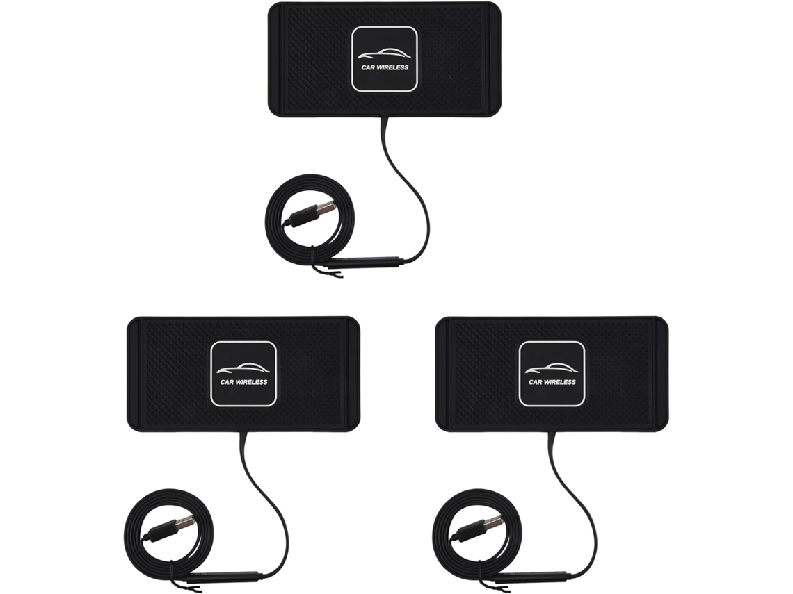 Base De Carga Para Coche C1 De 3 X 5/7,5/10 W Con 3 Puertos Y Superficie Antideslizante Para Estación De Carga.
