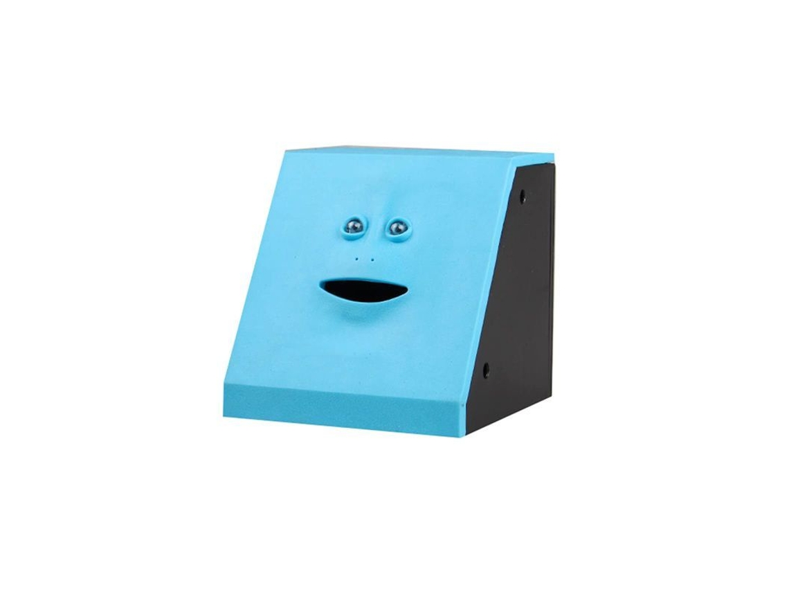 Automatic Ahorros Box Rostro Comedor Juguete Niños Regalo Azul