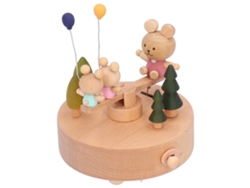 Caja de música mecedora de madera para decoración del hogar y regalo de San Valentín