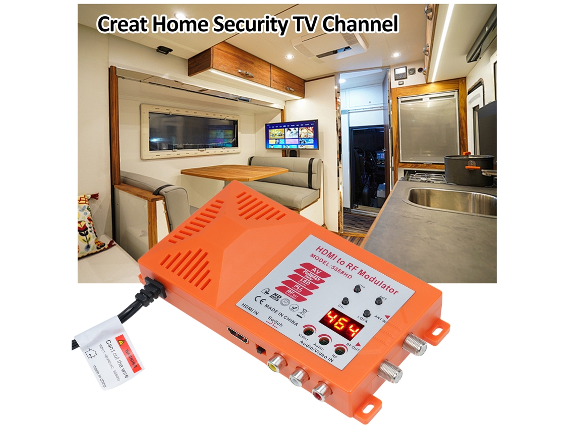 Modulador Av Digital Rf Para Tv, Convertidor Pal/ntsc 1080p Para Consola De Juegos, Sintonizador Hdtv